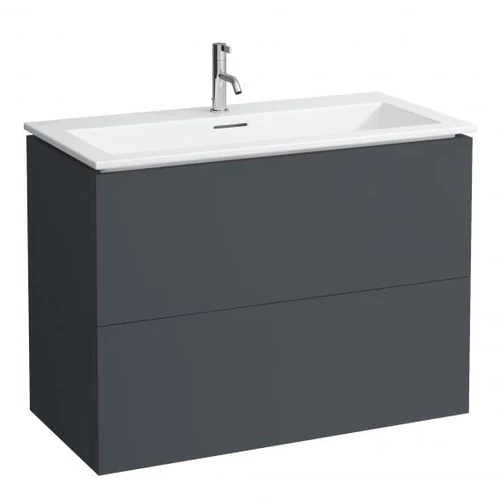 Laufen Mosdó és alsószekrény kombináció, két fiókkal, Pala szürke H8603376421071