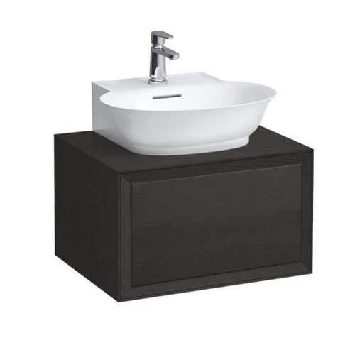 Laufen Fiók elem 600, 1 fiók, kivágással középen, 816852 kézmosóhoz, Feketedett tölgy H4060030856281