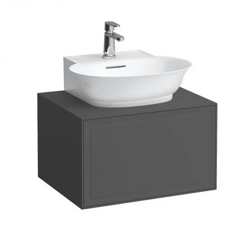 Laufen Fiók elem 600, 1 fiók, kivágással középen, 816852 kézmosóhoz, Traffic Grey H4060030856271