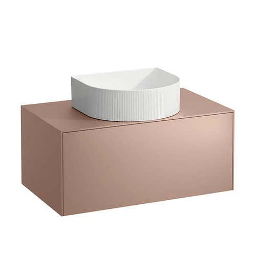 Laufen Fiók elem, 1 fiók, 812340, 812341, 812342, 812343 mosdótálakhoz, kivágással középen, Lakkozott réz H4054110340411