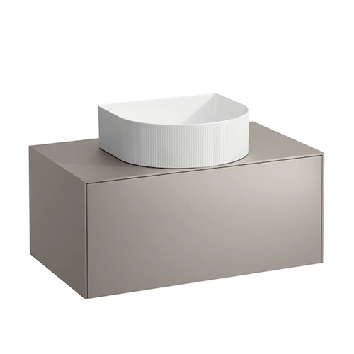 Laufen Fiók elem, 1 fiók, 812340, 812341, 812342, 812343 mosdótálakhoz, kivágással középen, Lakkozott titán H4054110340421