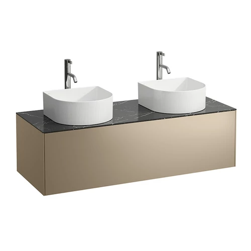 Laufen Fiók elem, 1 fiók, 812340, 812341, 812342, 812343 mosdótálakhoz, Arany és Nero Marquina H4054280341401