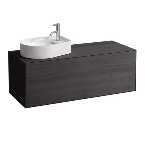 Laufen Alsószekrény, egy fiókos, kivágással a bal oldalon, Sötét tölgy H4090511502511