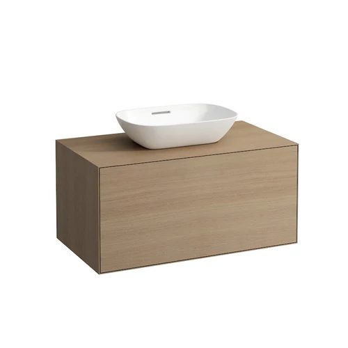 Laufen Alsószekrény. egy fiókos, középen kivágott, Világos tölgy H4090131502501