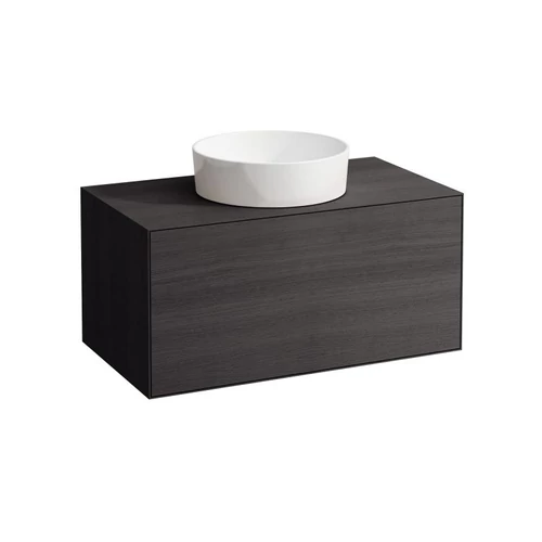 Laufen Alsószekrény. egy fiókos, középen kivágott, Sötét tölgy H4090131502511