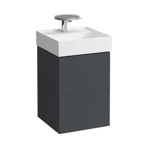 Laufen Alsószekrény két fiókkal, fiókelosztóval, 815331 kézmosóhoz, Pala szürke H4075080336421