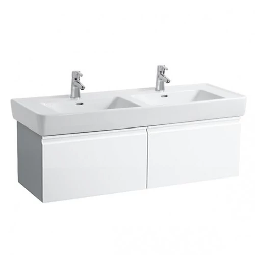 Laufen Alsószekrény, 2 fiókkal, 814967 tip. mosdóhoz, Fényes fehér H4830810954751