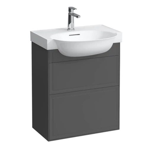 Laufen Alsószekrény, 2 fiók, 813853 mosdóhoz, Traffic Grey H4060320856271