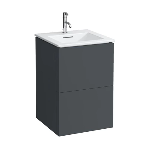 Laufen Mosdó és alsószekrény kombináció, két fiókkal, Pala szürke H8603316421041