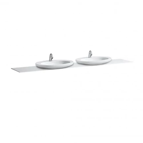 Laufen Mosdótartólap alsószekrényhez, bal és jobb oldali kivágással, Fényes fehér H4246240976311