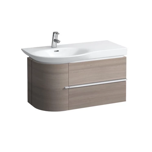 Laufen Alsószekrény, helytakarékos szifonnal és finoman záródó mechanizmussal, Fehérített tölgy H4015320755191