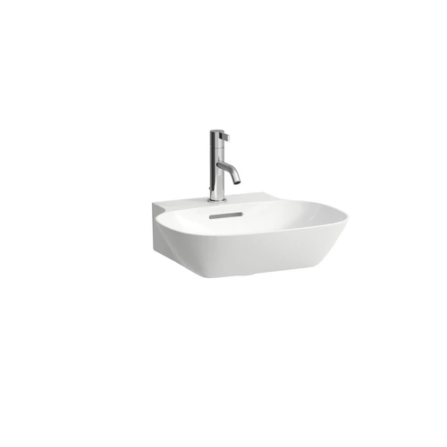 Laufen Kézmosó, alsó felülete csiszolt túlfolyónyílás nélkül, egy csaplyukkal , Fehér H8163000001111