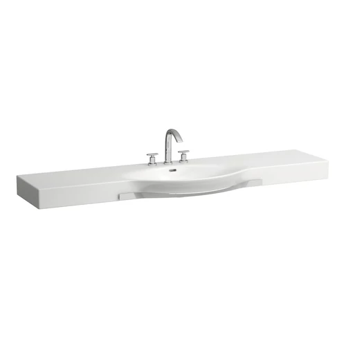 Laufen Ráépíthető mosdó, törölközőtartó nélkül egy csaplyuk, középen , Fehér H8117060001041