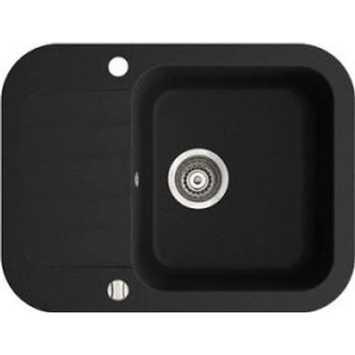 Marmorin IGNIS egymedencés gránit mosogató, csepegtetővel, fekete 4435 133 002