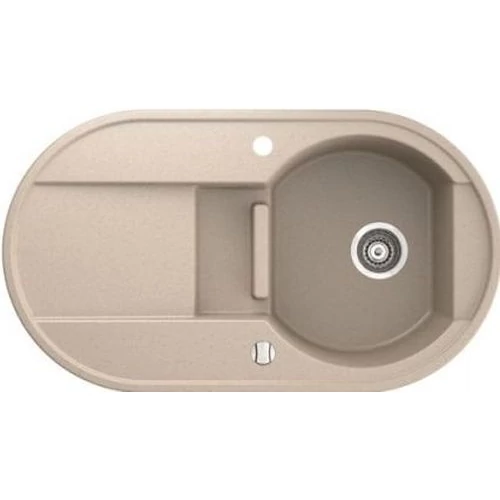 Marmorin OTAGO egymedencés gránit mosogató, kerek, homok 505 803 007