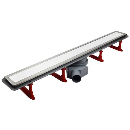 Pestan CONFLUO Premium line Króm/Fehér üveg zuhanyfolyóka, 950 mm 13000352