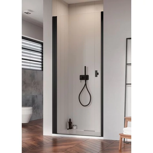 Radaway Nes Black DWJ I 90 cm-es fekete zuhanyajtó, balos 10026090-54-01L
