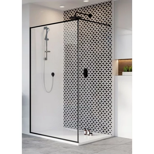 Radaway Modo New Black II Frame Walk-in fekete zuhanyfal 65 cm 389065-54-56