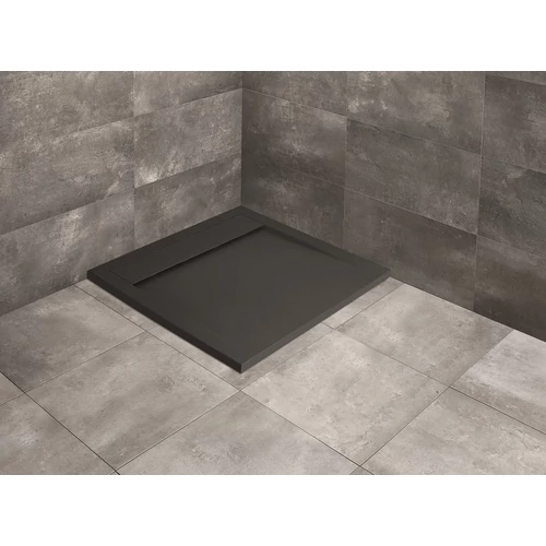 Radaway Teos C 90x90 cm szögletes öntöttmárvány zuhanytálca, antracit HTC9090-64