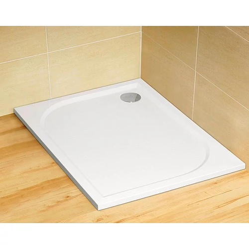 Radaway Paros D szögletes öntöttmárvány zuhanytálca (beépíthető, 100x80 cm, #MBD8010-03-1)