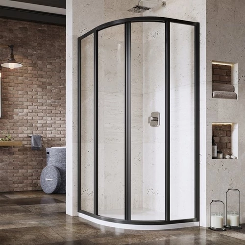 Ravak Supernova zuhanykabin SKCP4-80 fekete+Transparent üveg 3114O302Z1