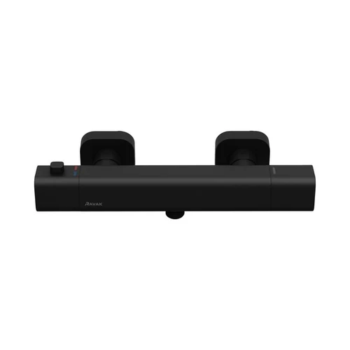 Ravak TD F 032.20/150 0° free black, termosztátos zuhanycsaptelep szett nélkül X070154