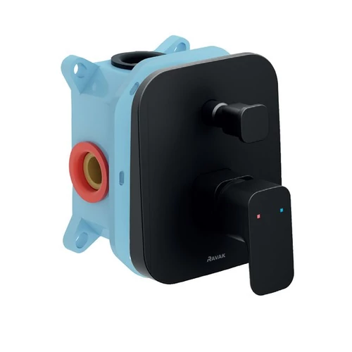 Ravak TD F 065.20 10° Free black falba süllyesztett csaptelep váltóval, R-Boxhoz X070158