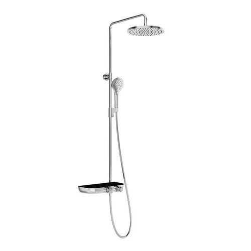 Ravak TE 094.02 Termo zuhanyoszlop Stop funkcióval és polccal, króm/fekete X070162