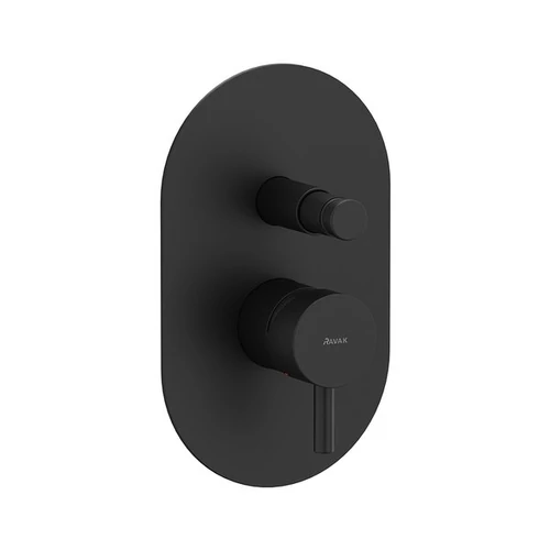 Ravak ES 061.20BLM.O2 Falba süllyesztet csaptelep, automatikus kétutas, belső egységgel - Black Matt X070284