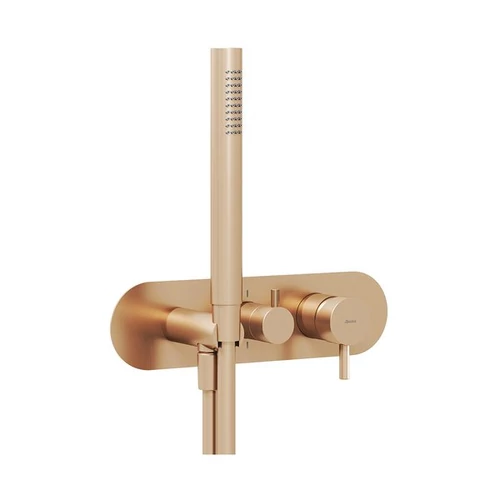 Ravak ES 065.60RGB.O2.RB07D.+S Falba süllyesztett csaptelep szettel, kétutas, belső egység nélkül - Rose Gold Brushed X070361