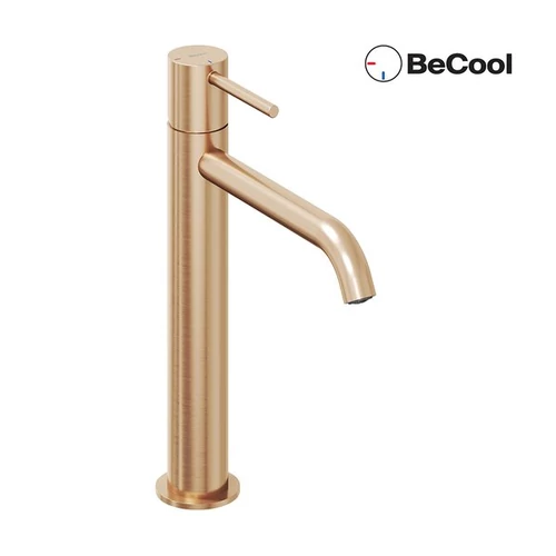 Ravak ES 014.61RGB Álló mosdócsaptelep BeCool 250 mm, leeresztő nélkül - Rose Gold Brushed X070403