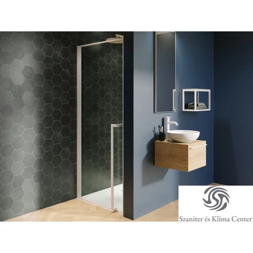 Riho Lucid GD101 80 cm-es matt fehér zuhanyajtó GD108W000