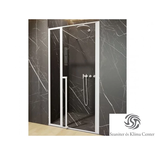 Riho Lucid GD104 130 cm-es matt fehér zuhanyajtó GD113W000