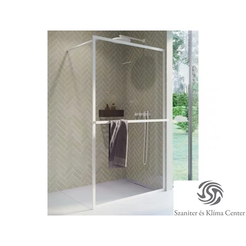 Riho Lucid GD400 90 cm-es matt fehér zuhanyfal GD409W000