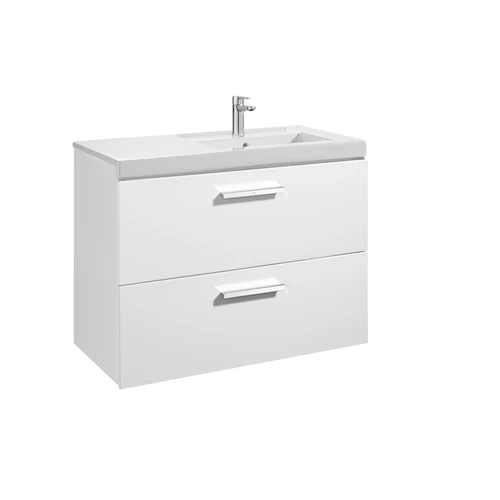 Roca Unik Prisma mosdószekrény 2 fiókkal és mosdóval 900 jobbos fehér - A855954806