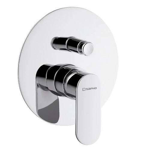 Sapho DANDY Falbasüllyesztett zuhanycsaptelep, 2-irányú váltóval, króm (5885X)