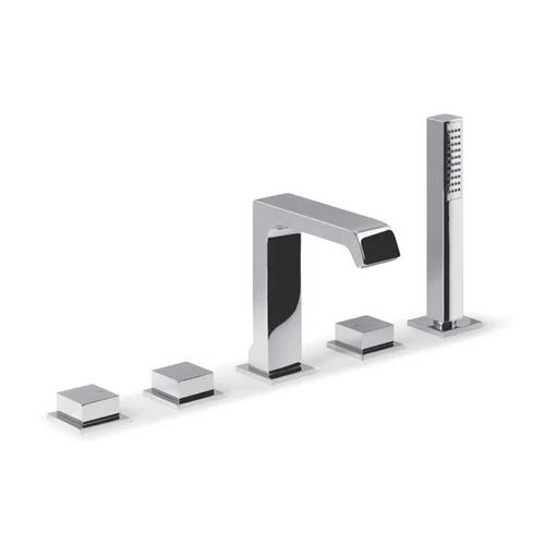 Sapho INFINITI 5 részes kádperemre szerelhető termosztátos kádtöltő csaptelep, króm (IFTECH5)