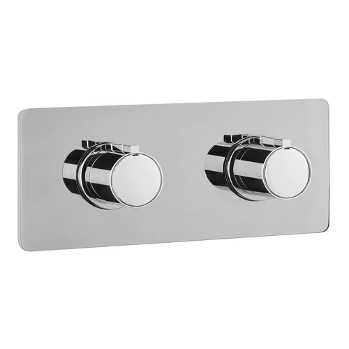 Sapho RHAPSODY Falba süllyesztett termosztátos zuhanycsaptelep, 2-irányú váltóval, zuhanyszett nélkül, króm (RH392)