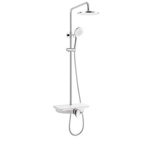 Sapho AQUALINE MARCO zuhanyoszlop zuhanyszettel, 800-1150mm, fehér (SL100)