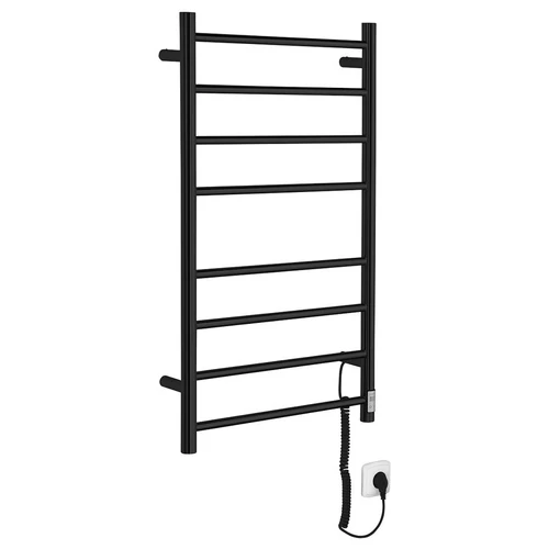 Sapho REDONDO Elektromos törölköző szárító radiátor, 500x900mm, 75W, matt fekete (ER220BT)