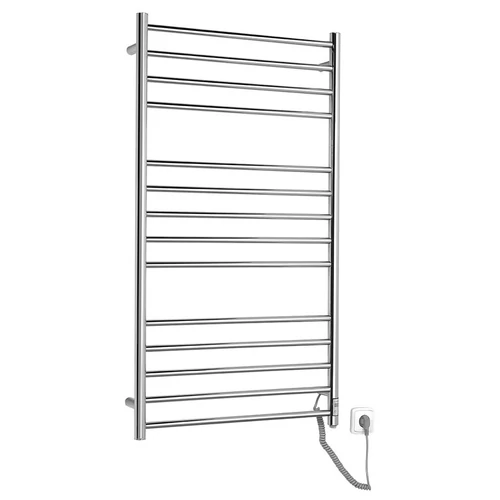 Sapho REDONDO elektromos törölközőszárító radiátor, időzítővel, 630x1160mm, 130W, inox (ER230T)
