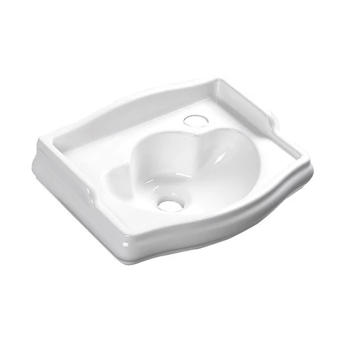 Sapho KERASAN RETRO kerámiamosdó, furat jobbra, túlfolyó nélkül, 41x32cm (103301DX)