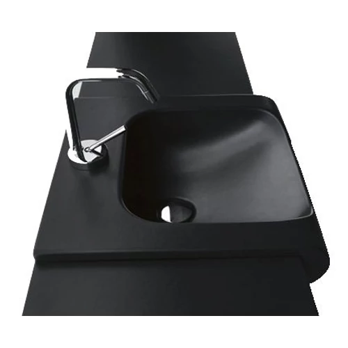 Sapho KERASAN INKA kerámiamosdó, 60x40cm matt fekete (341131)