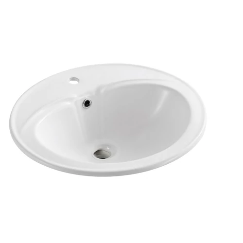 Sapho AQUALINE Beépíthető kerámiamosdó, 55x48cm (55481)