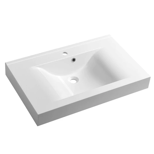 Sapho AMUR öntöttmárvány mosdó, 80x10x50cm (68081)