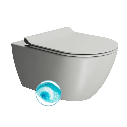 Sapho GSI PURA fali WC, SWIRLFLUSH, 55x36 cm matt hamuszürke (881517)