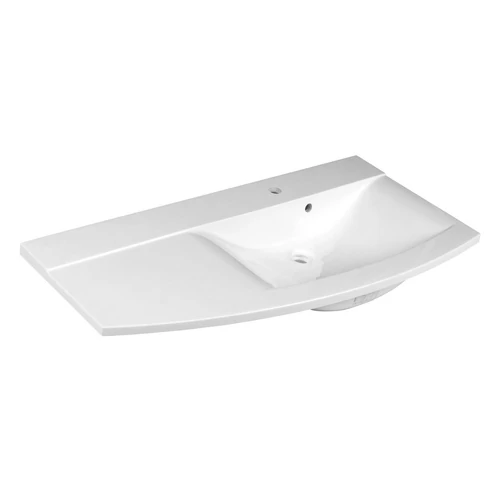Sapho ARAS öntöttmárvány mosdó, jobbos, 105,2x50,5cm, fehér (91061)