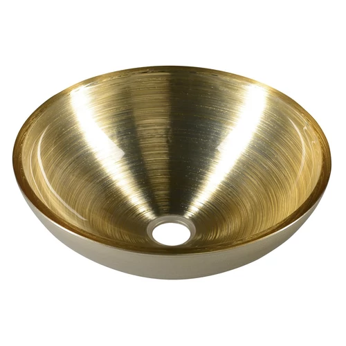 Sapho MURANO SOFT BROWN üvegmosdó, átm:40x14cm, világos barna (AL5318-67)