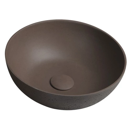 Sapho FORMIGO beton mosdó, átm:39cm, sötét barna (FG034)