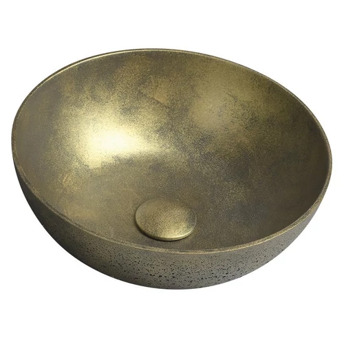 Sapho FORMIGO beton mosdó, átm:39cm, arany (FG131)